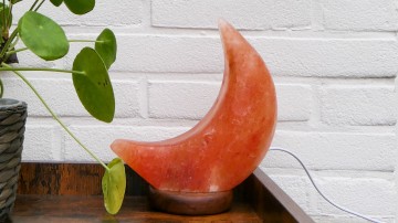 Zoutkristal maanlamp